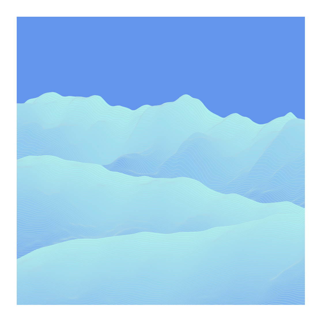 Random Mountain generative #3