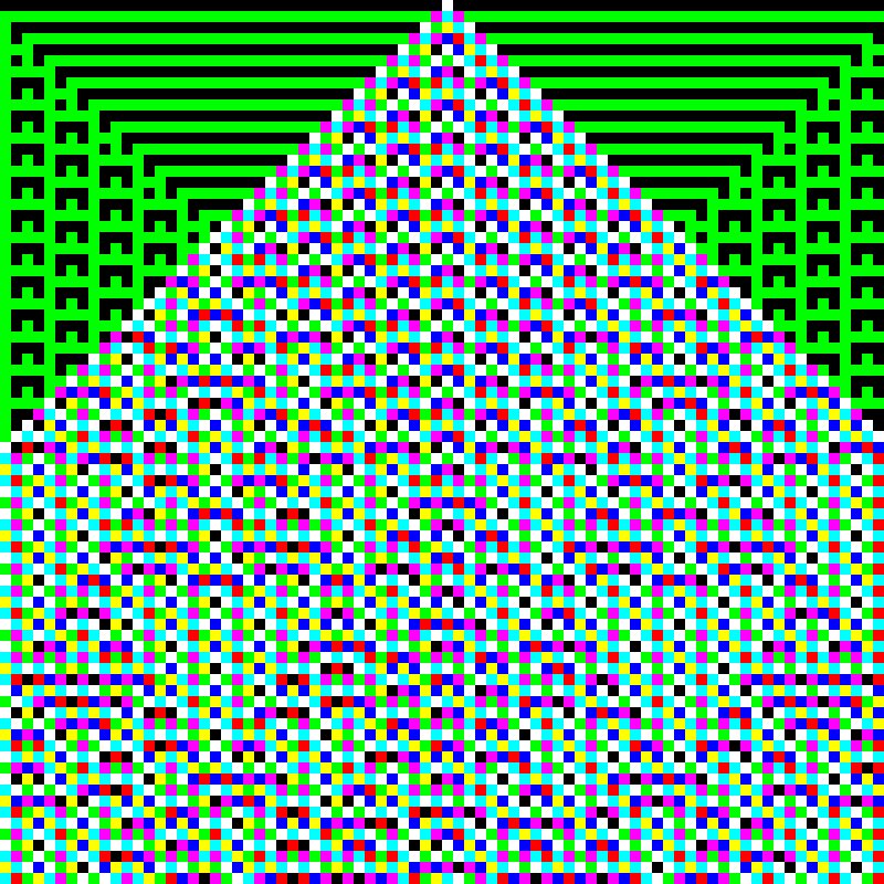 RGB Elementary Cellular Automaton #59