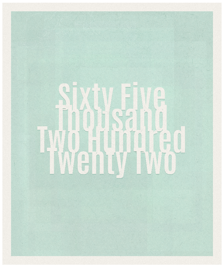 Count #65222
