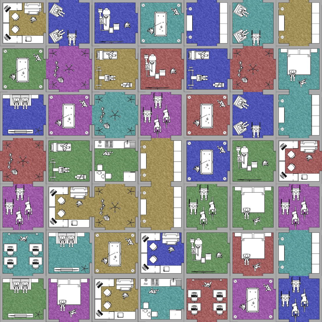 Harlequin block building #37