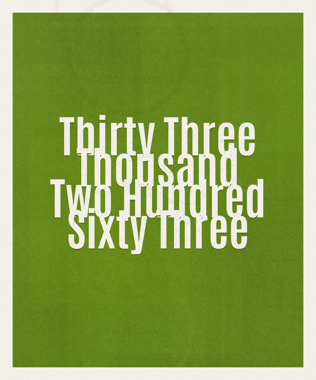 Count #33263