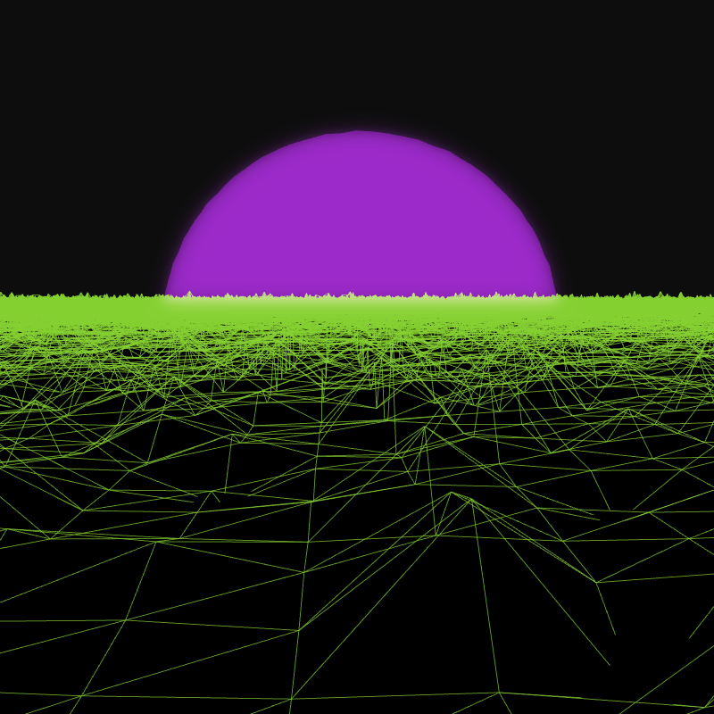 Generative Retrowave Field #110