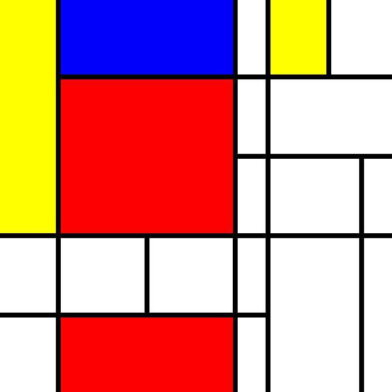 compositioninredblueandyellow.art, (NFT) #11