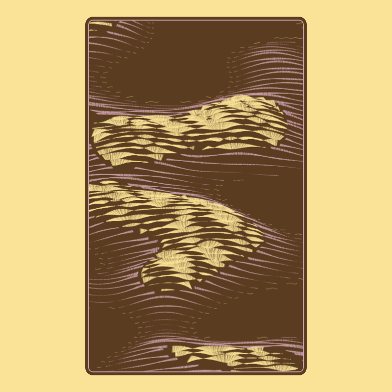 Topographic Playing Card #5
