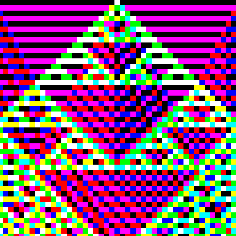 RGB Elementary Cellular Automaton #938