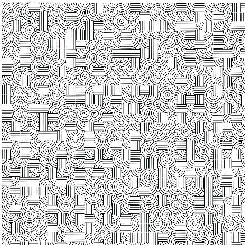 Dirty Interlaced Truchet Tiles #29