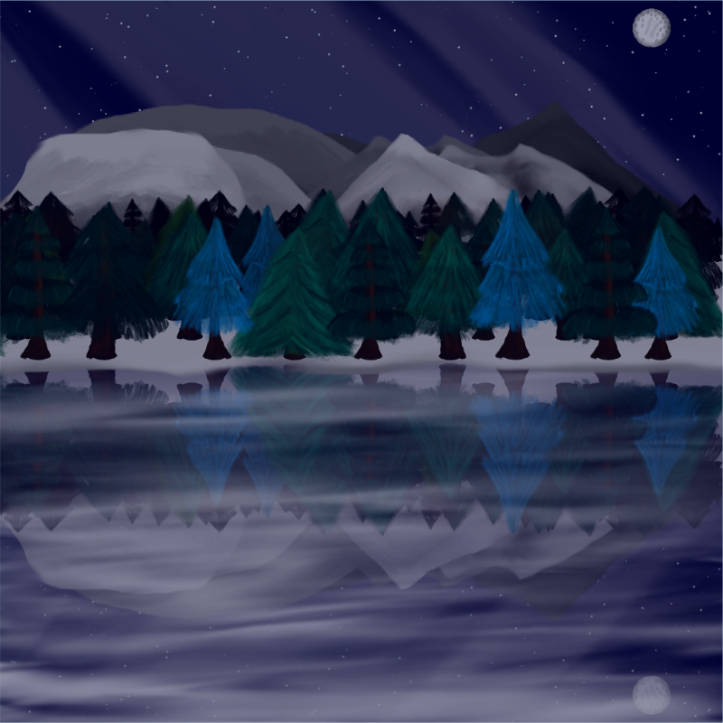 Moony Winter Lake #51