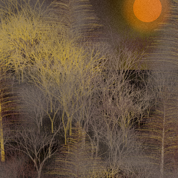 Moonlit Native Bush #115