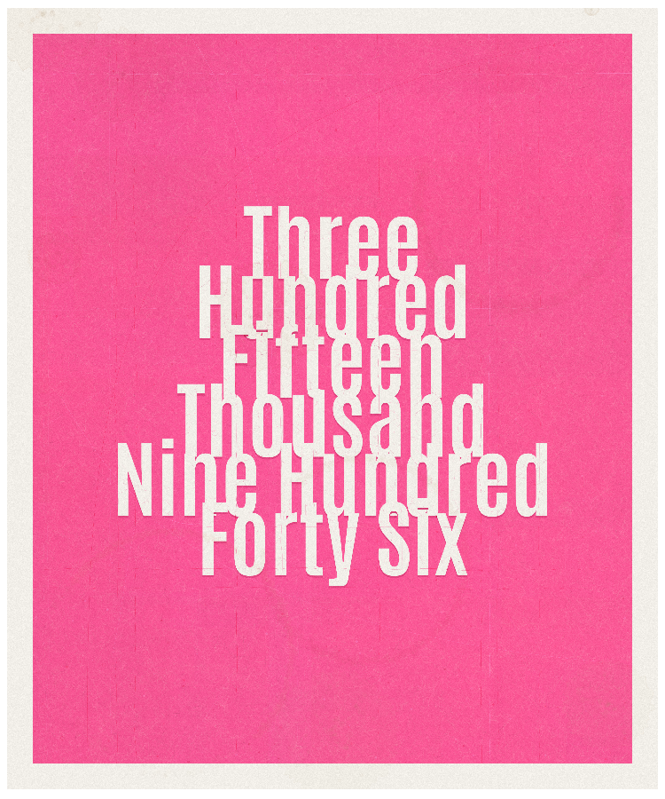 Count #315946