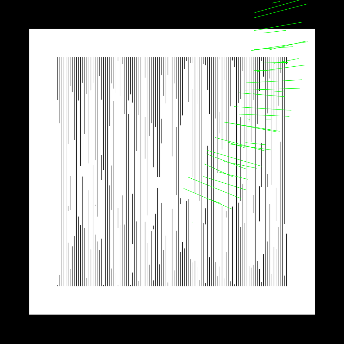 111 lignes verticales et un rond #5