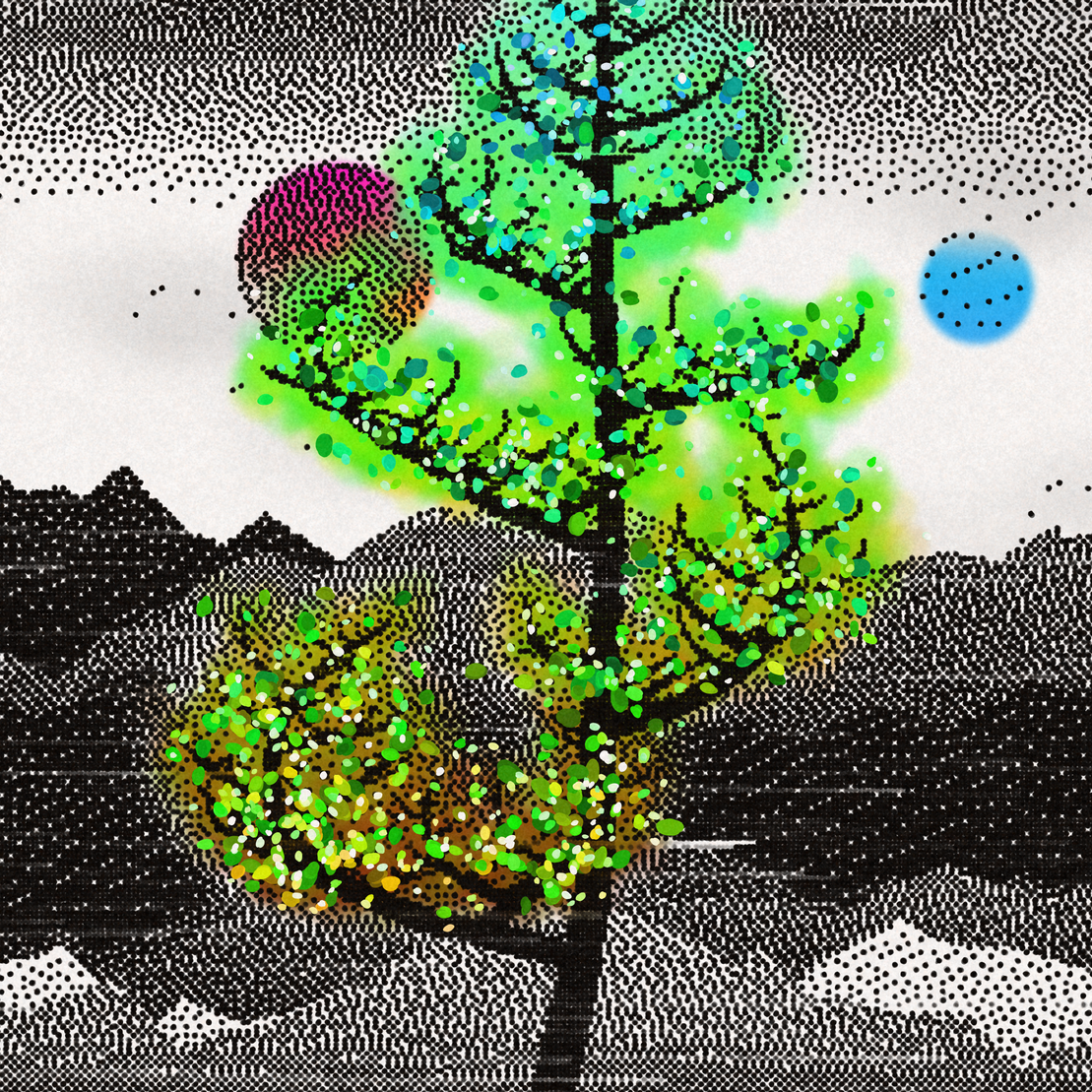 Dithered Branches #10