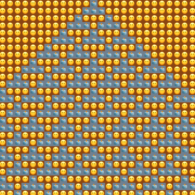 Elementary Cellular Emoji Automata #238