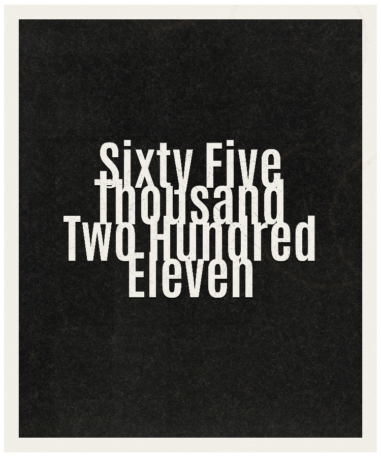 Count #65211