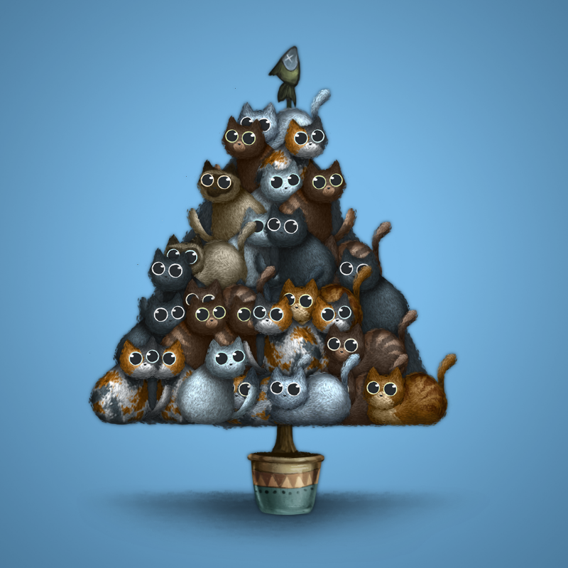 Fluffy Christmas Tree #40