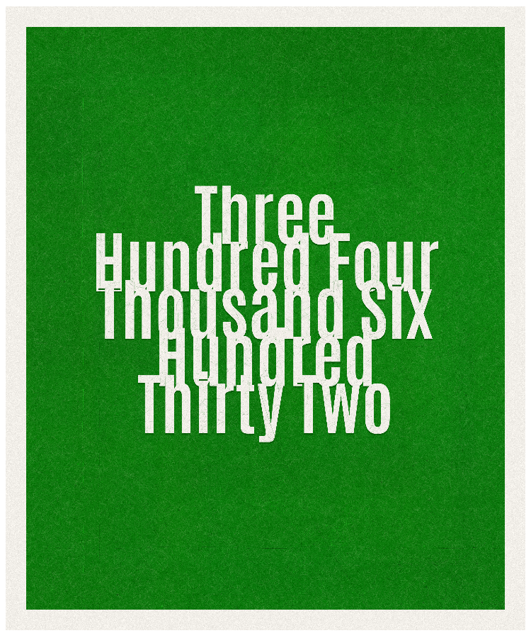 Count #304632