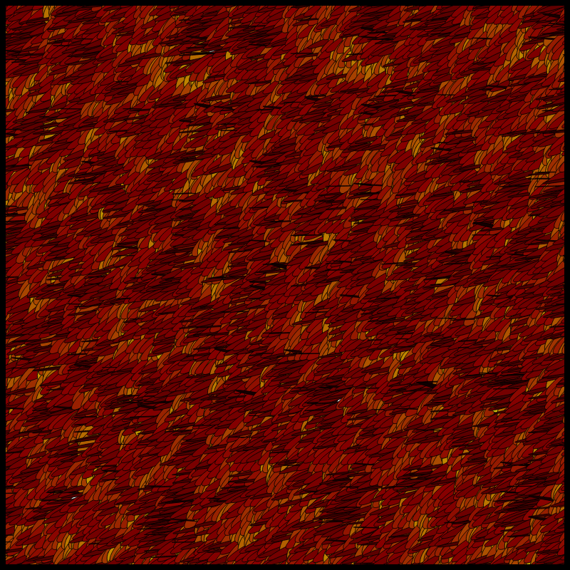 Flow Field Circles Triangle #71