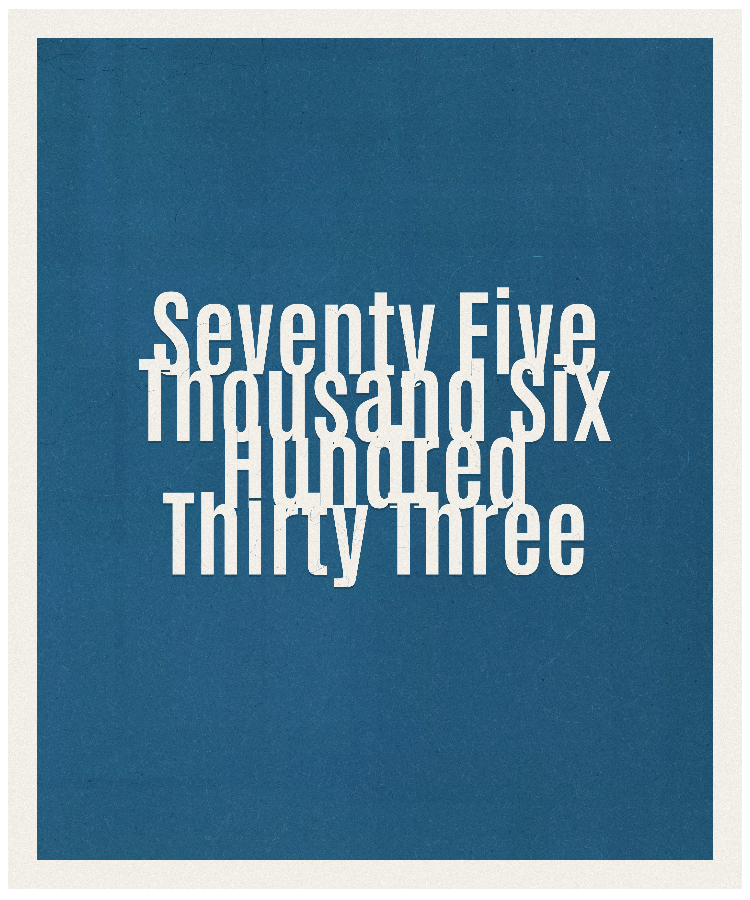 Count #75633