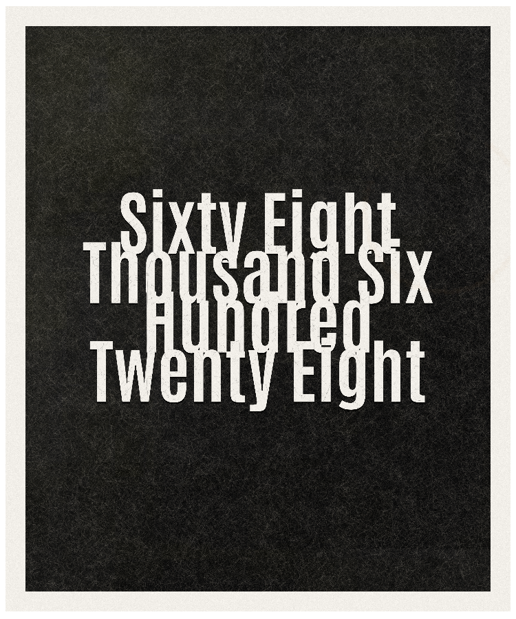 Count #68628