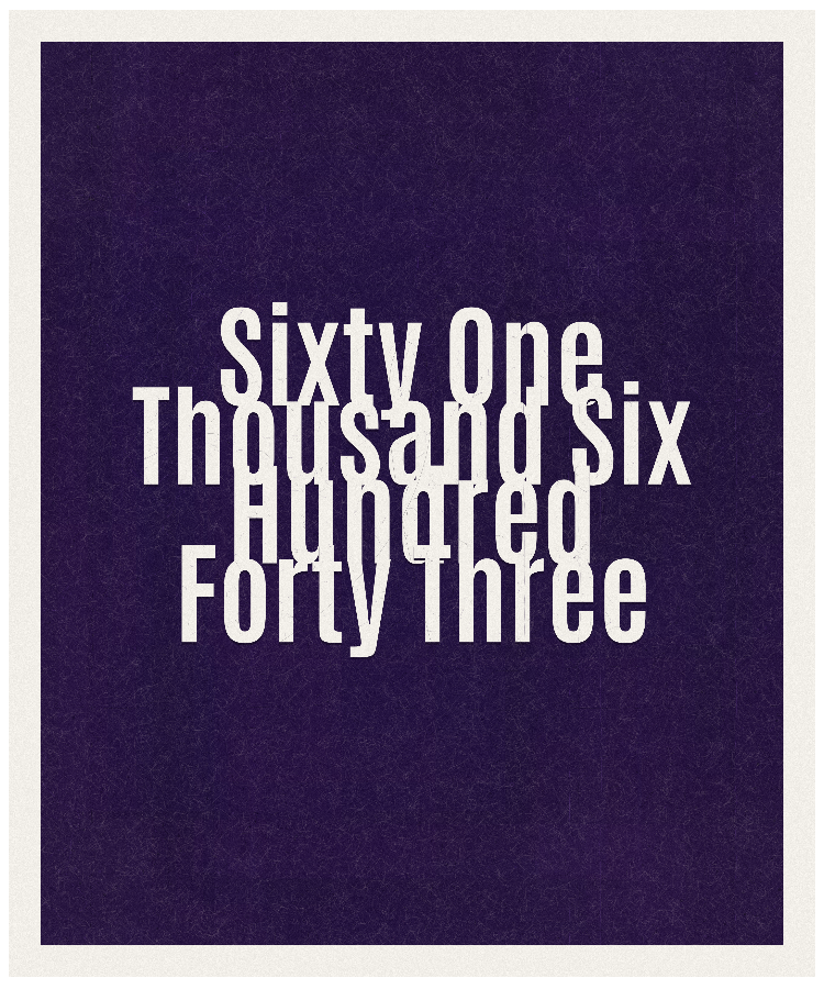 Count #61643