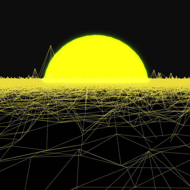 Generative Retrowave Field #1