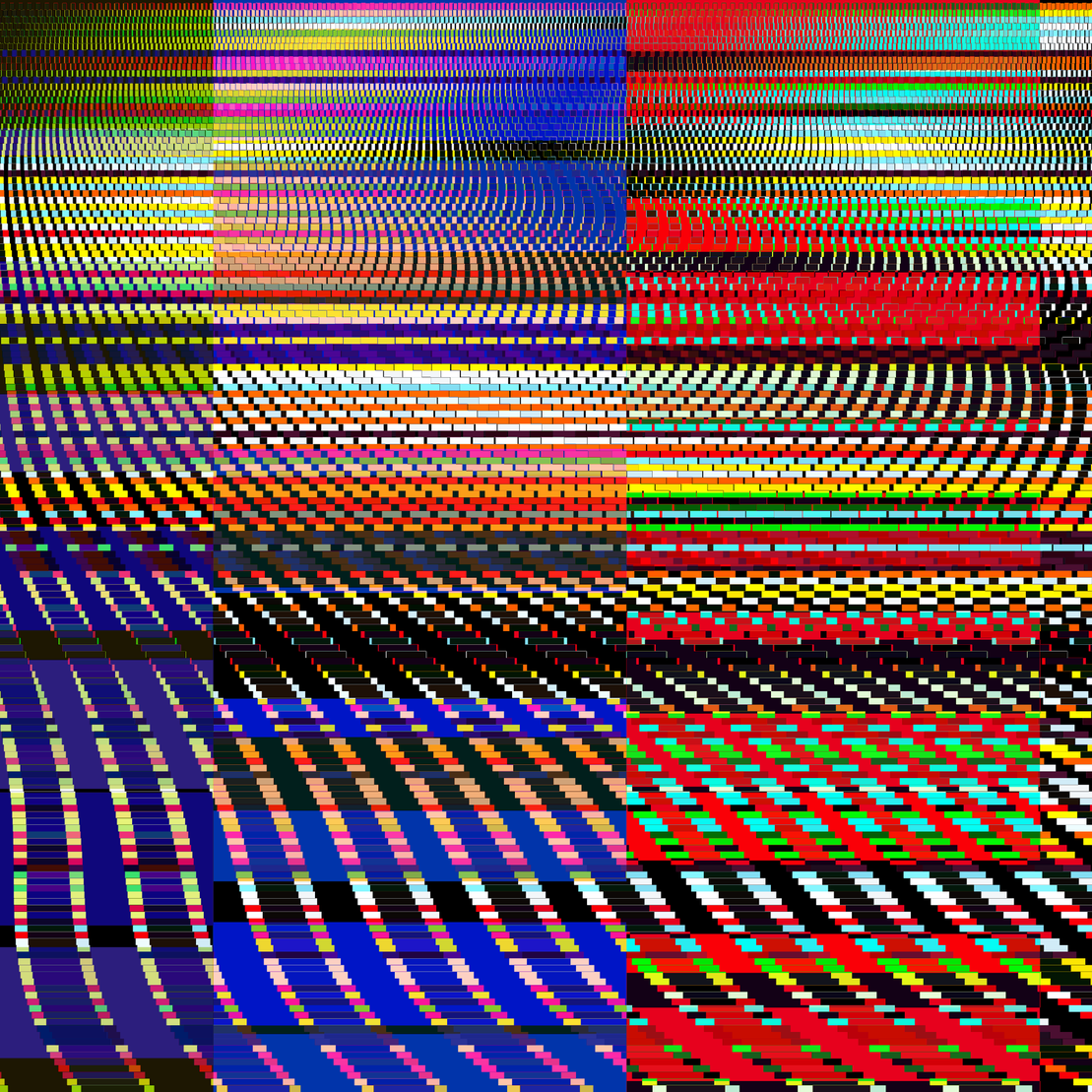 Glitchometry Stripes #93