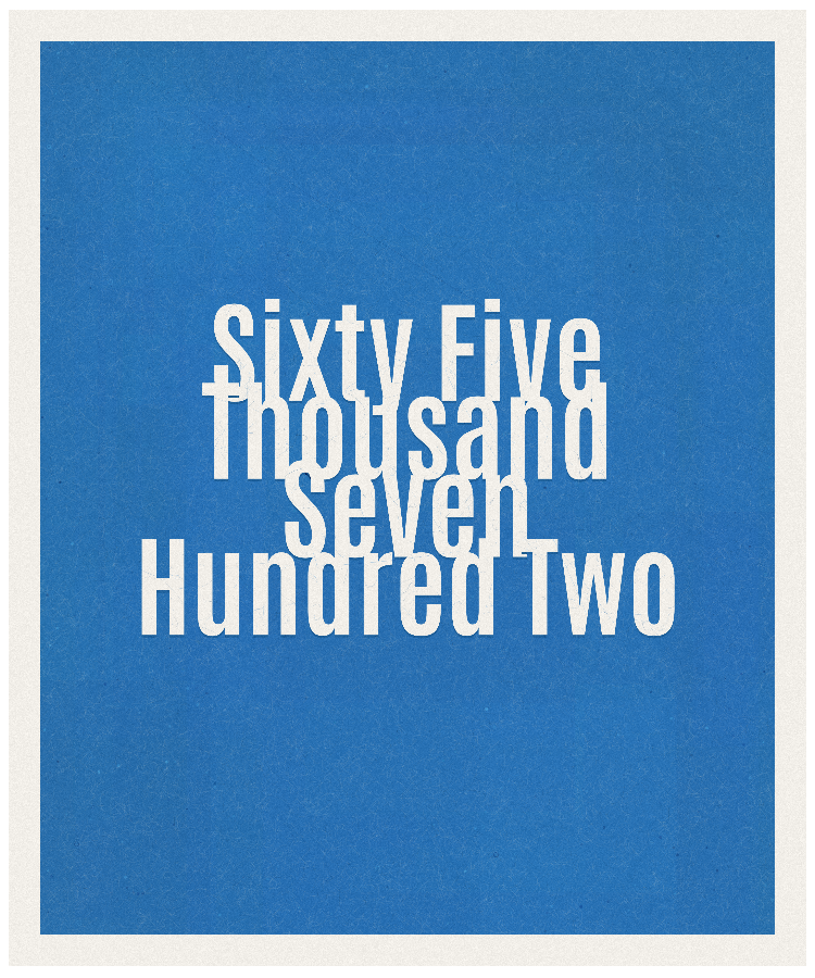 Count #65702