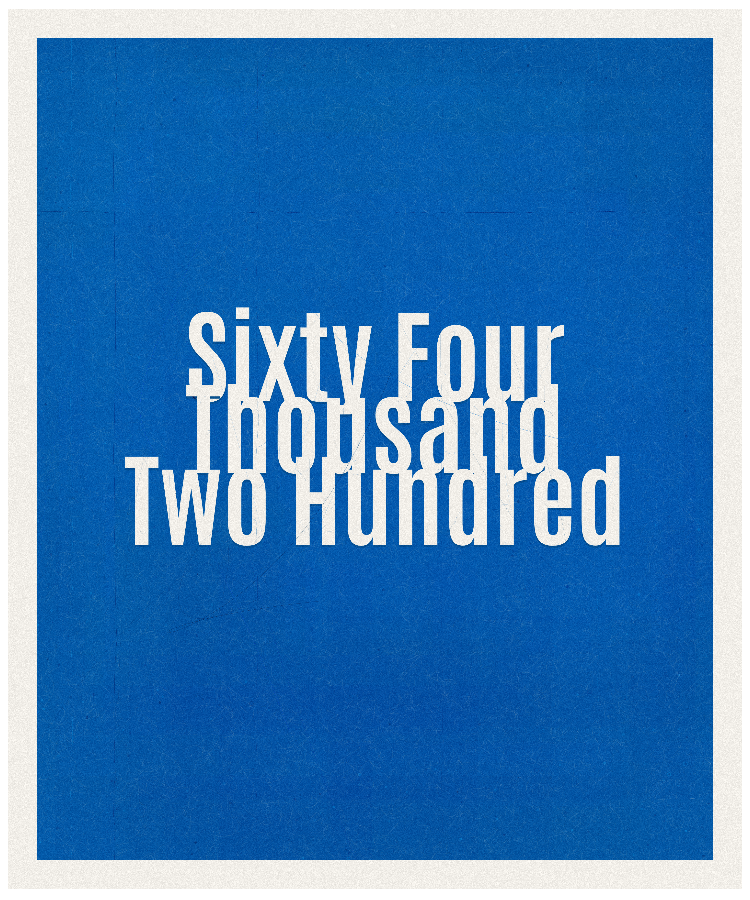 Count #64200