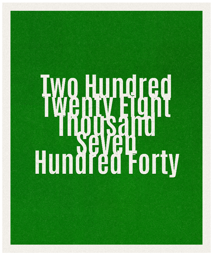 Count #228740