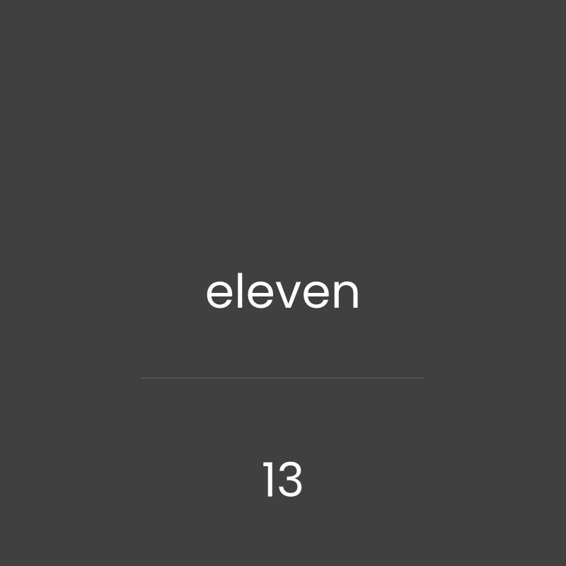 aoon - alphabetical order of numbers #13