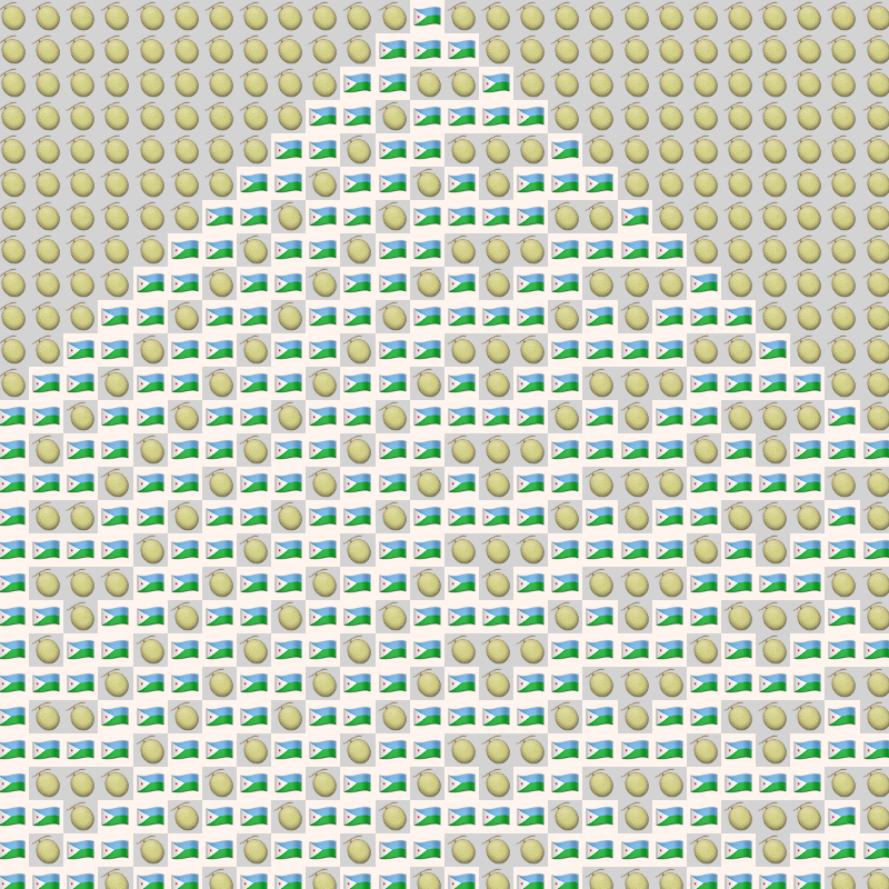 Elementary Cellular Emoji Automata #520