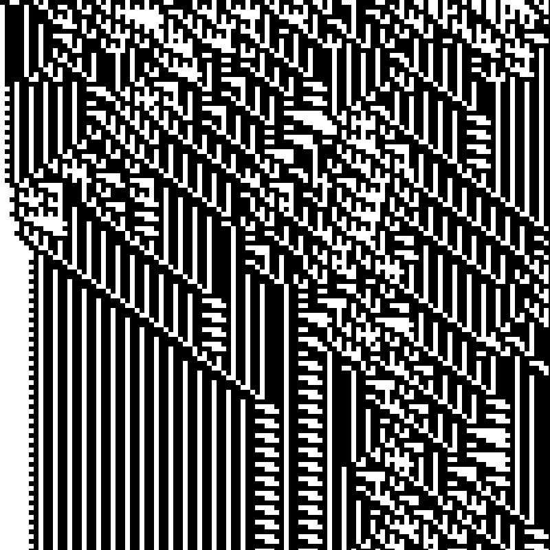 Colored Elementary Cellular Automaton #251