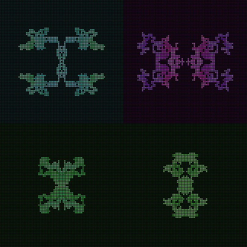 Dither Creatures 2x2 #35