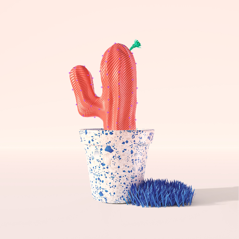 3D Crypto Cacti #37