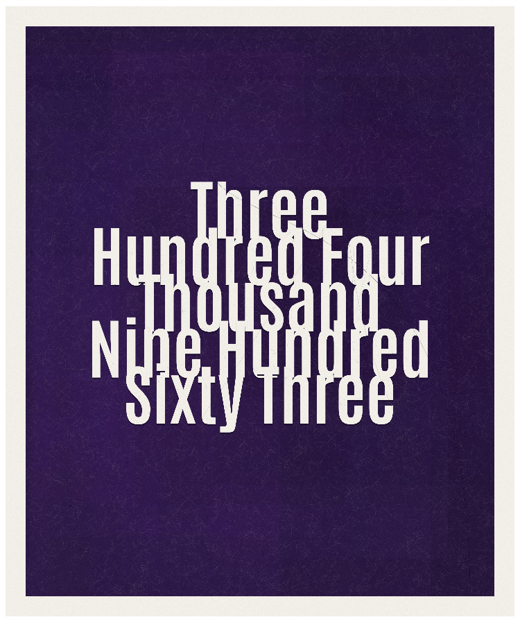 Count #304963