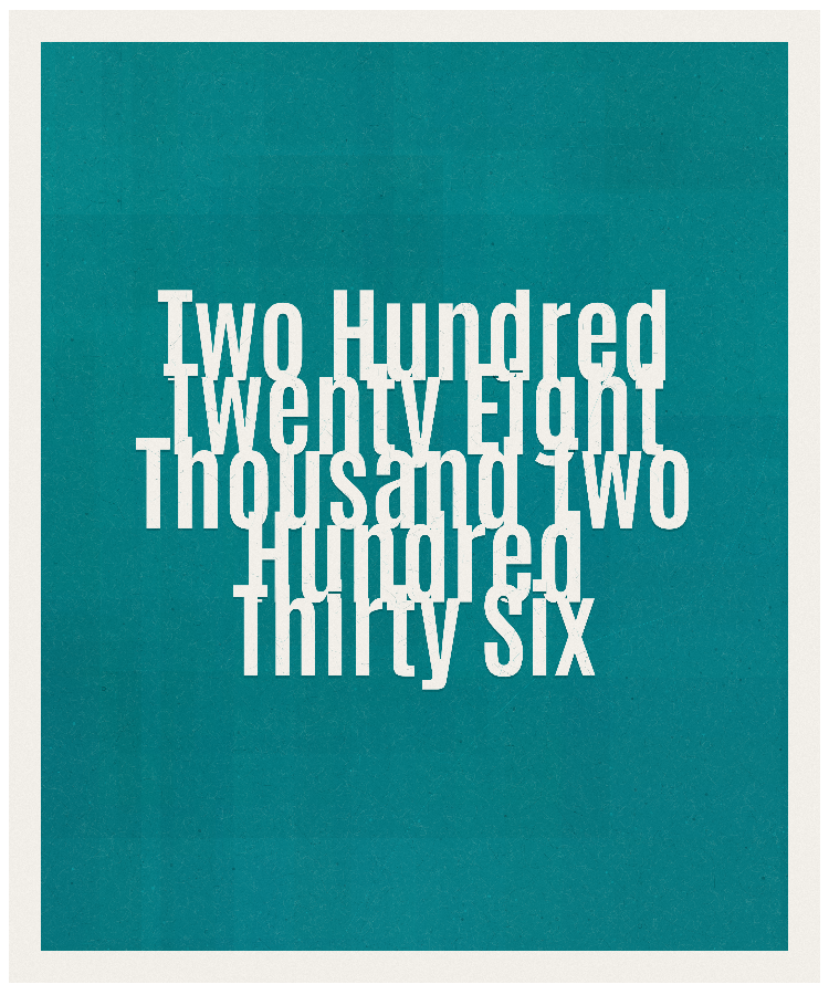 Count #228236
