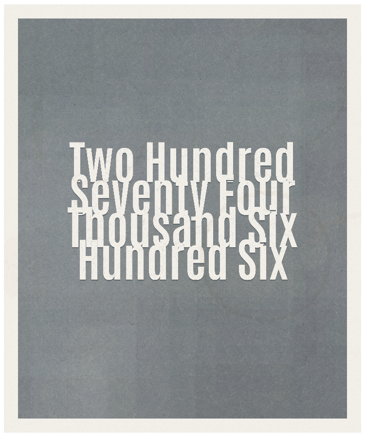 Count #274606