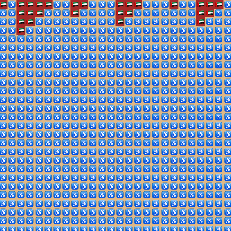 Elementary Cellular Emoji Automata #477