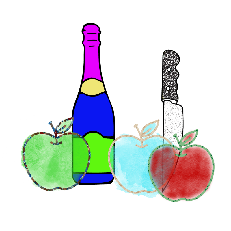 bottle and apples #101