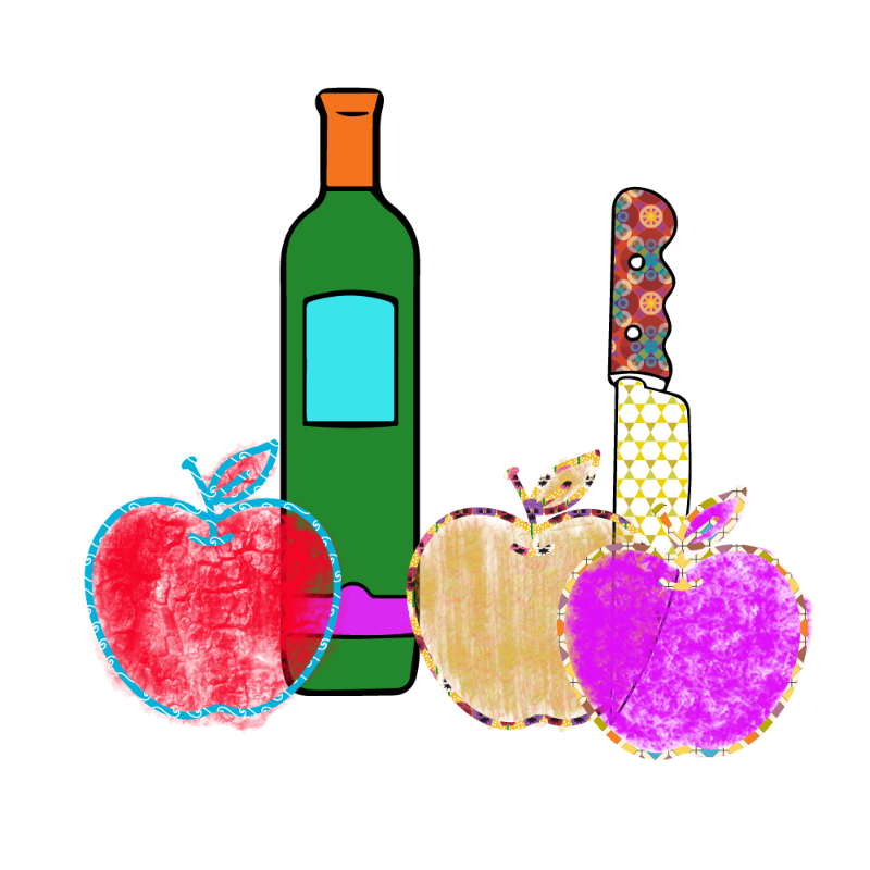 bottle and apples #88