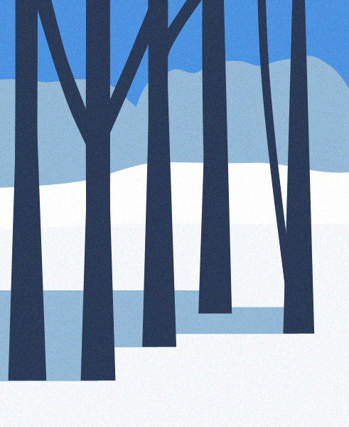 Minimal Snow Landscape #12