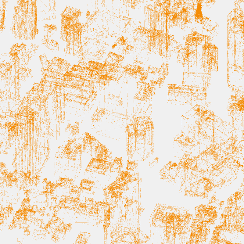 Algorithmic Drawing: Minato City Tokyo #66