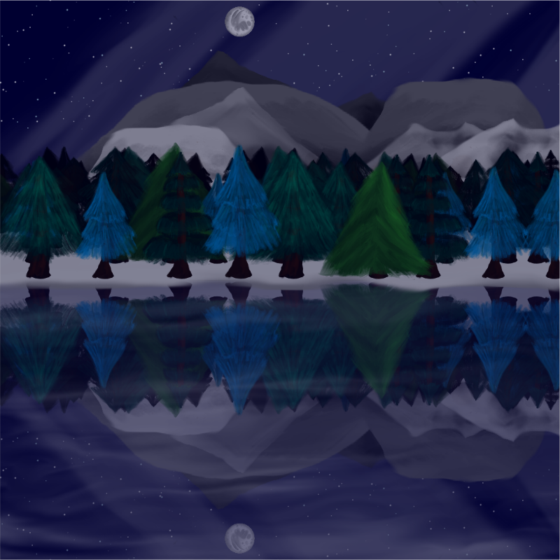 Moony Winter Lake #20