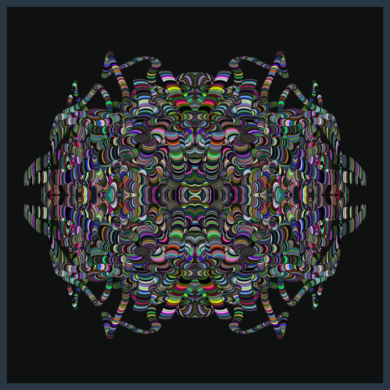 Symmetric Perlinized Ellipse #25