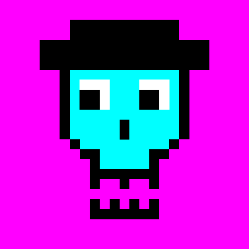 Pixel skull #10