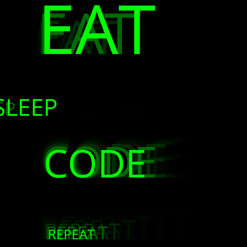 Eat Sleep Code Repeat #37