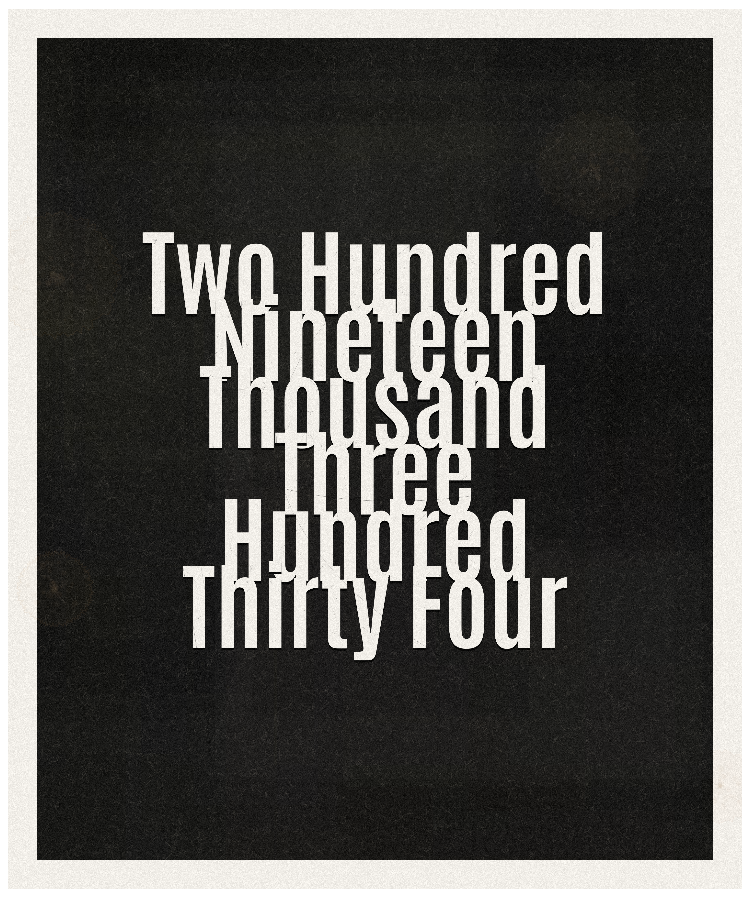 Count #219334