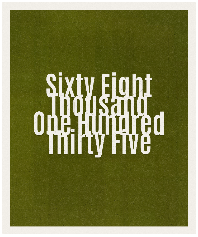 Count #68135