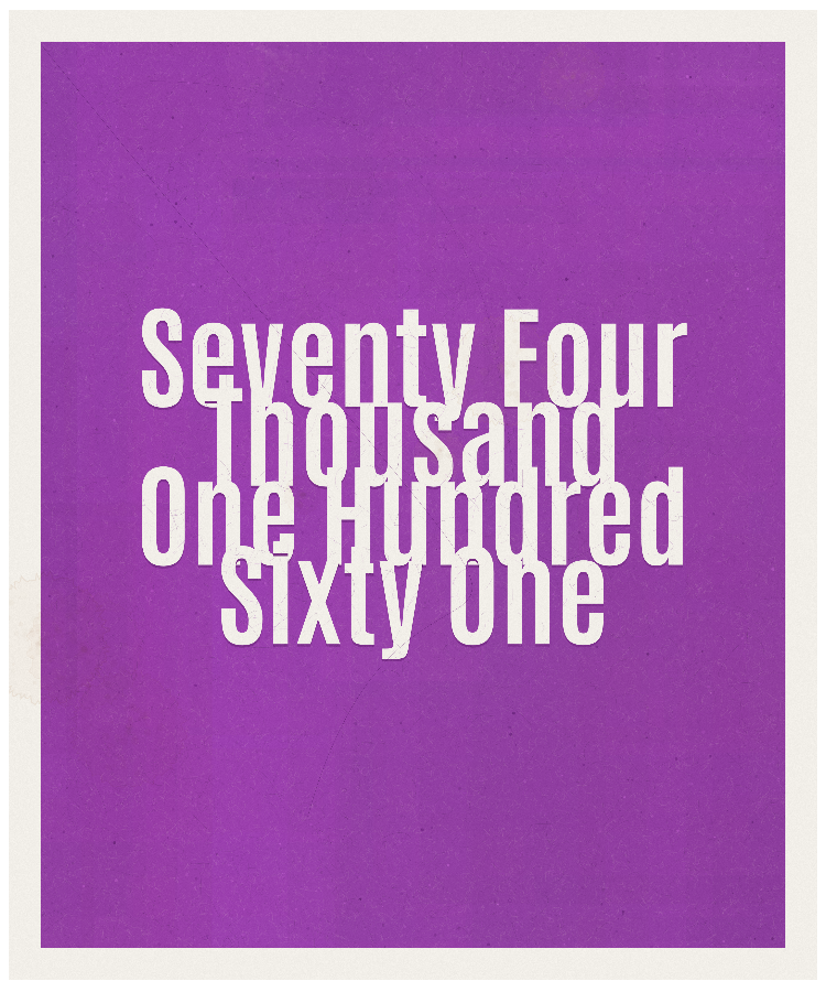 Count #74161