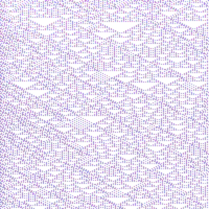 Colored Elementary Cellular Automaton #418