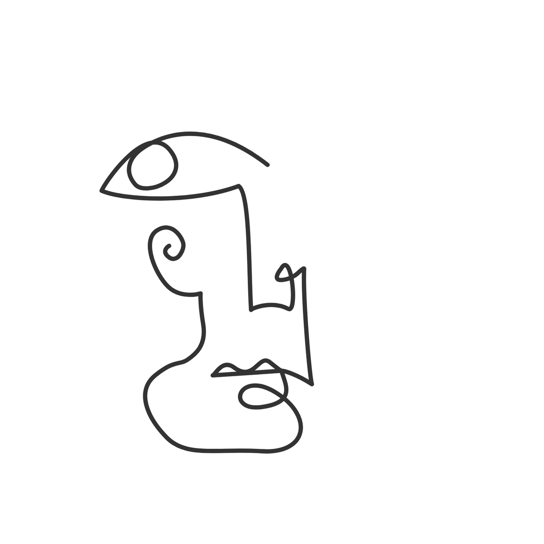 One line faces #7